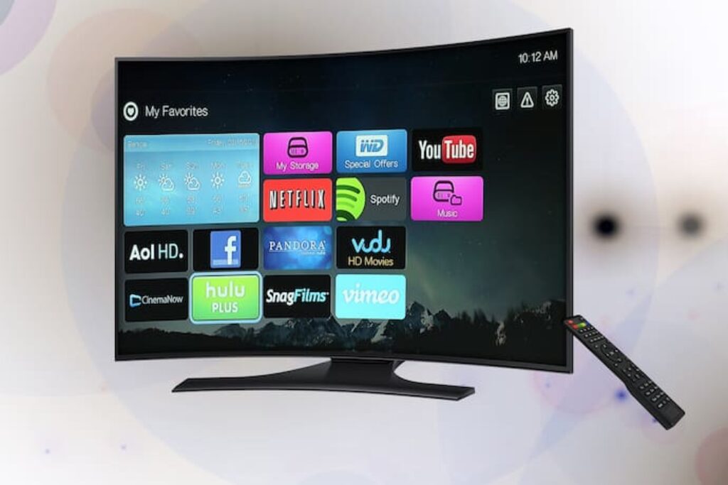 Smart Tv com tela curva