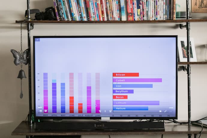 TV sendo usado como monitor