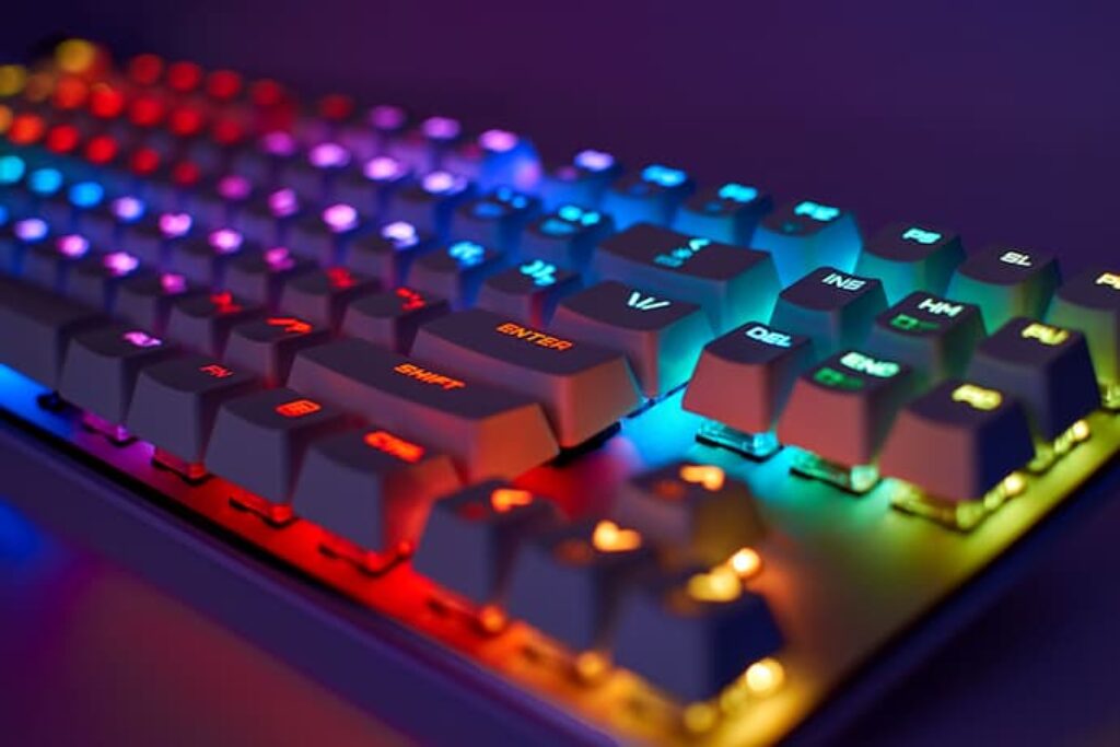 melhor teclado  com teclas flutuantes e Luz RGB