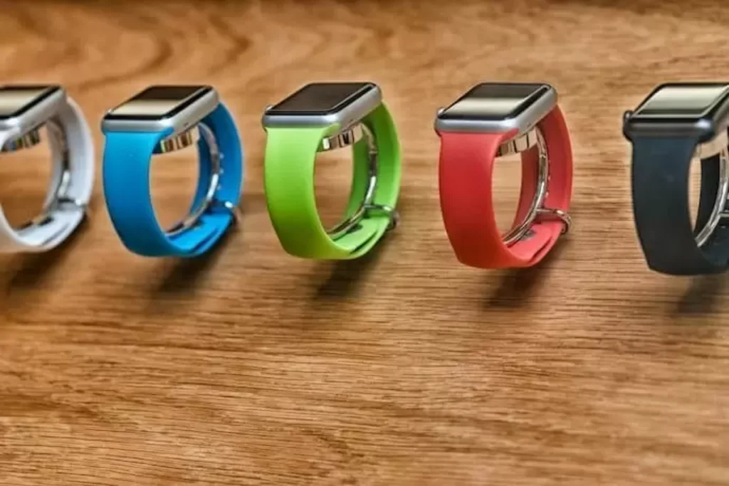 diferentes pulseiras coloridas para apple watch